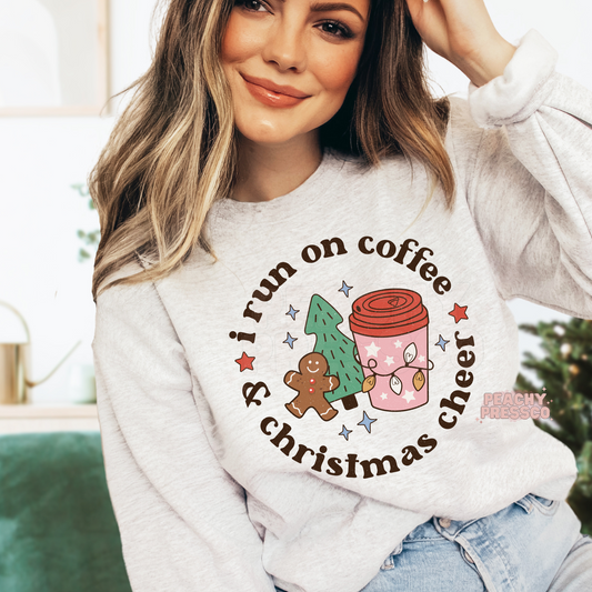 I Run On Coffee & Christmas Cheer Apparel