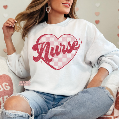 Retro Nurse Heart, Apparel