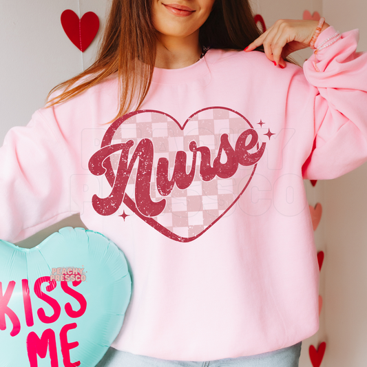 Retro Nurse Heart, Apparel