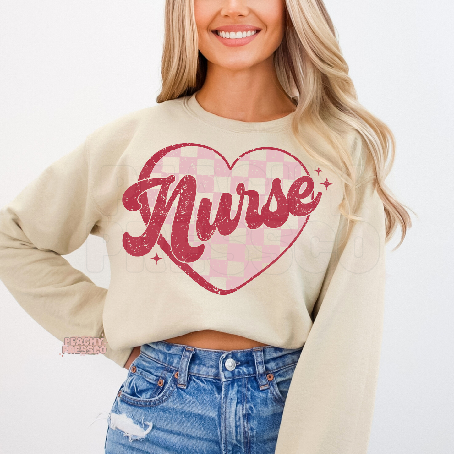 Retro Nurse Heart, Apparel