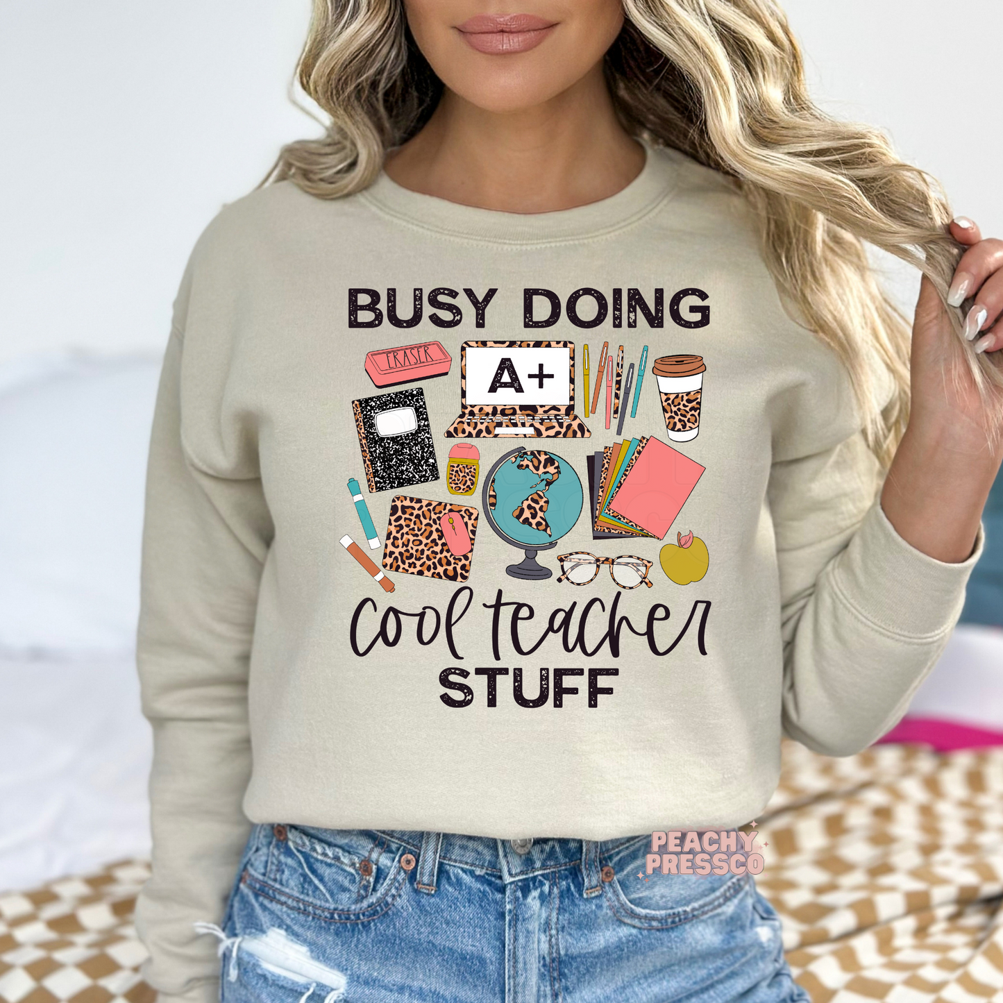 Busy Doing Cool Teacher Stuff Apparel