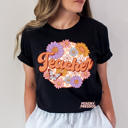 Floral Teacher Apparel