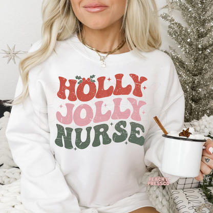 Holly Jolly Nurse - Christmas Apparel