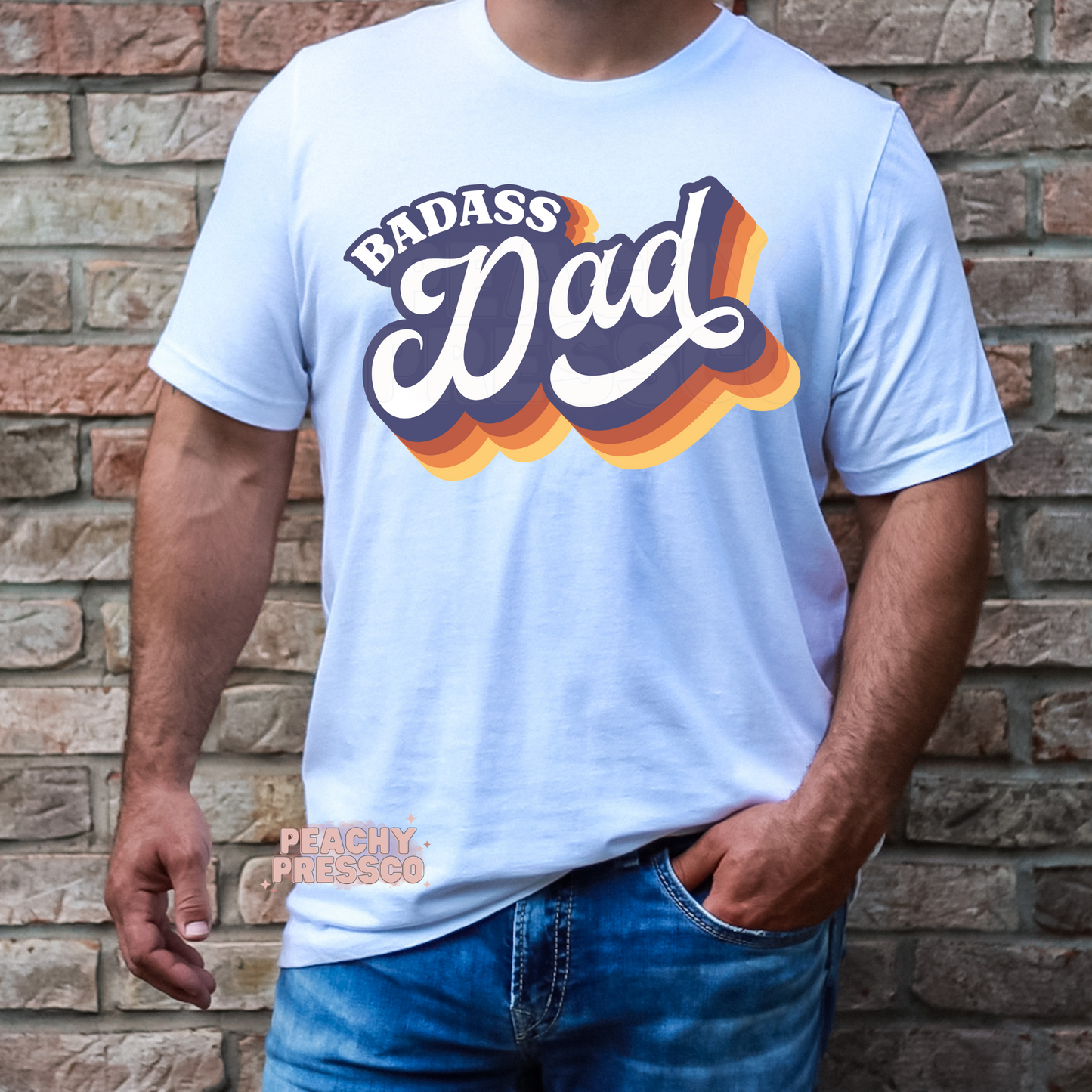 Retro Bad Ass Dad Apparel