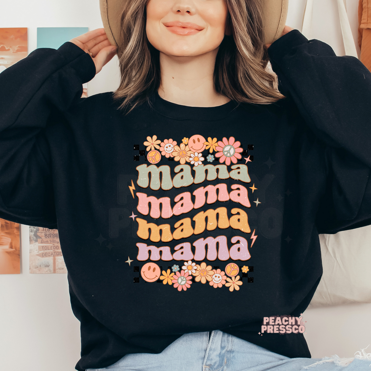 Retro Floral, Mama Stack Apparel