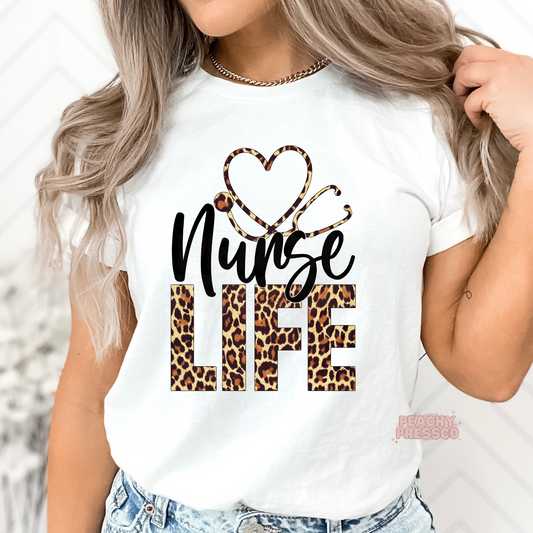 Leopard, Nurse Life Apparel