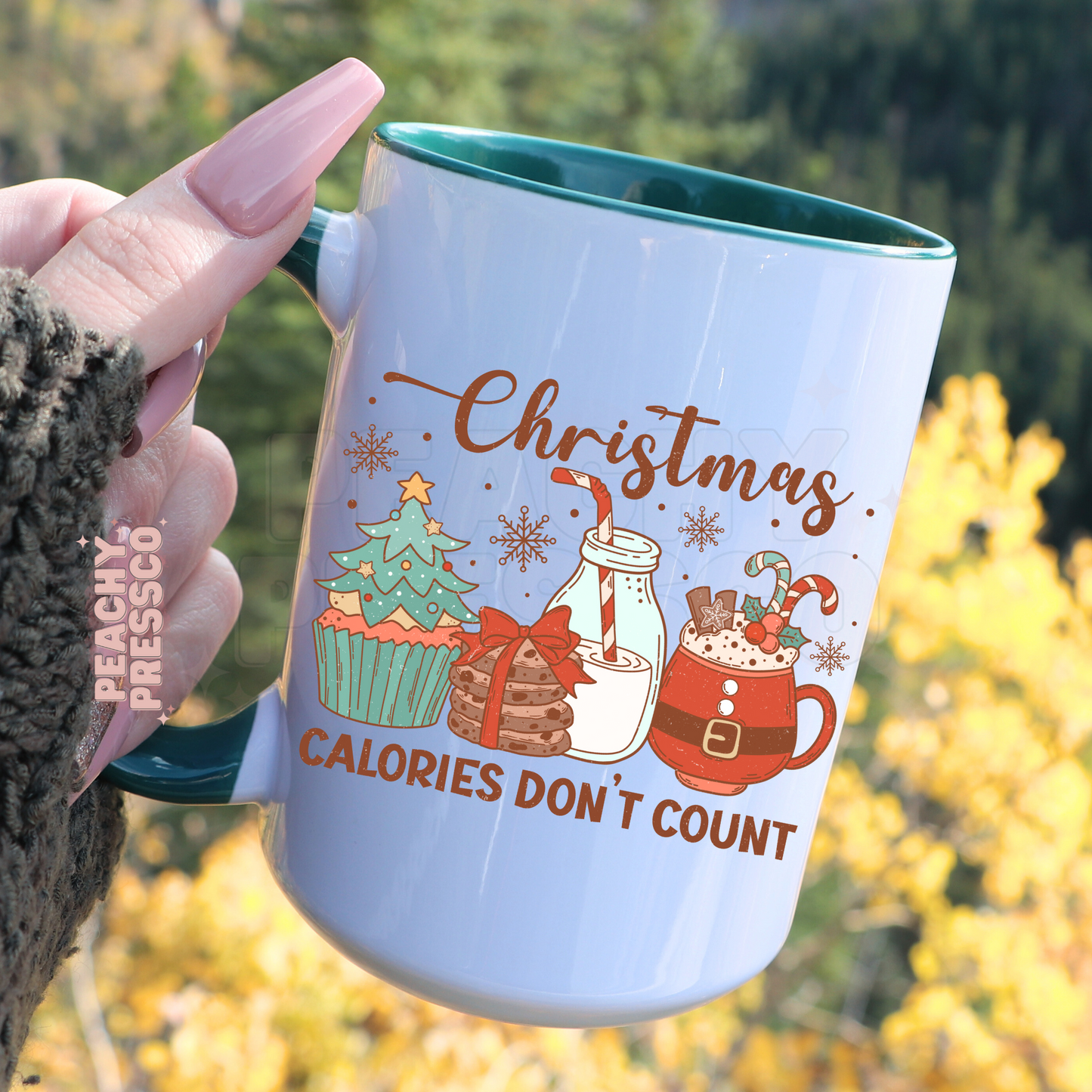 Christmas Calories Don't Count Ceramic Mug