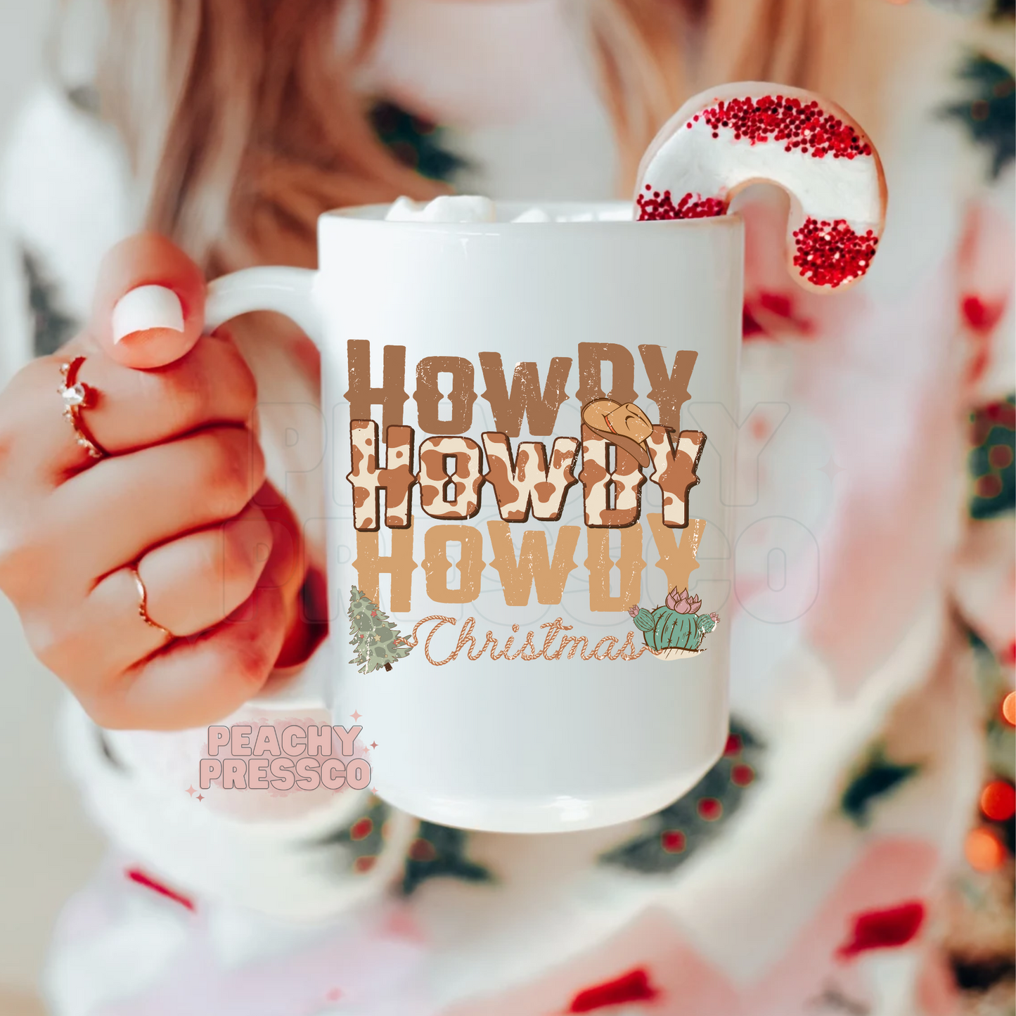 Howdy Christmas Ceramic Mug