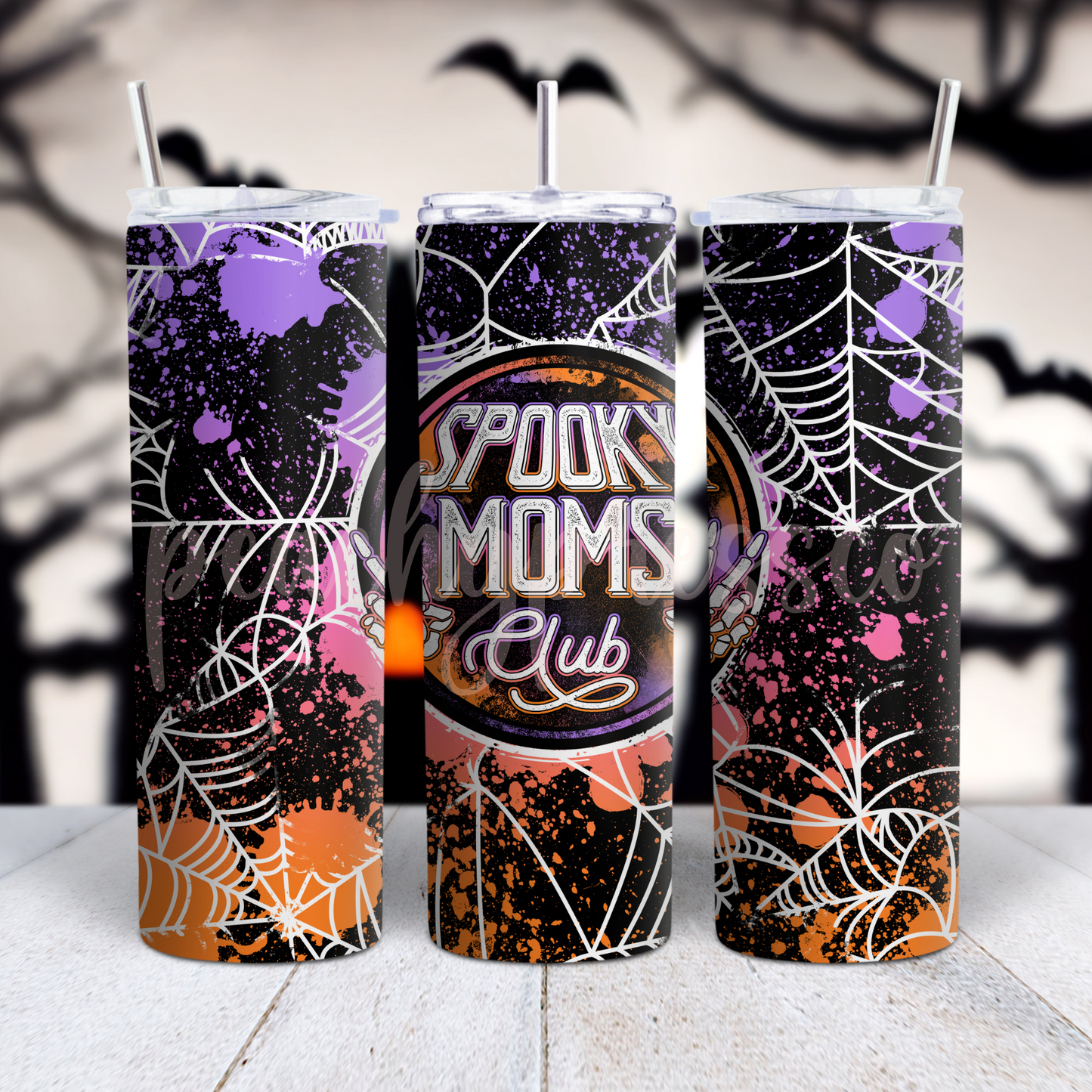 Spooky Moms Club Stainless Steel Tumbler