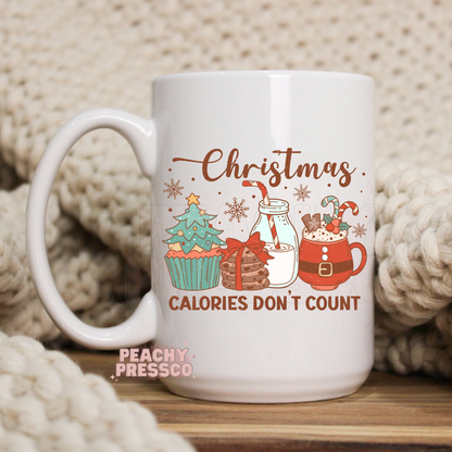 Christmas Calories Don't Count Ceramic Mug