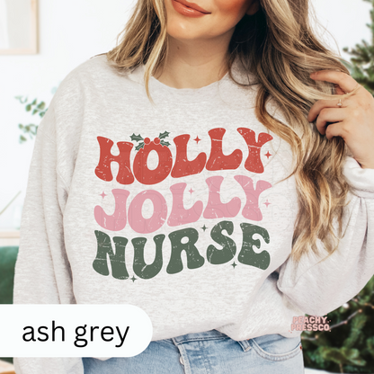 Holly Jolly Nurse - Christmas Apparel