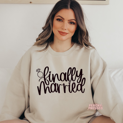 Finally Married MRS, Bride, Wifey Ring Apparel