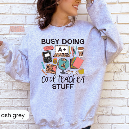 Busy Doing Cool Teacher Stuff Apparel