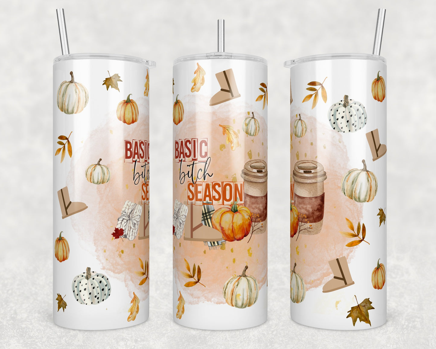 Basic B, Fall Season Stainless Steel Tumbler