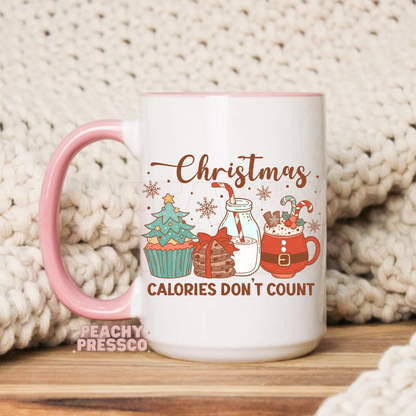 Christmas Calories Don't Count Ceramic Mug