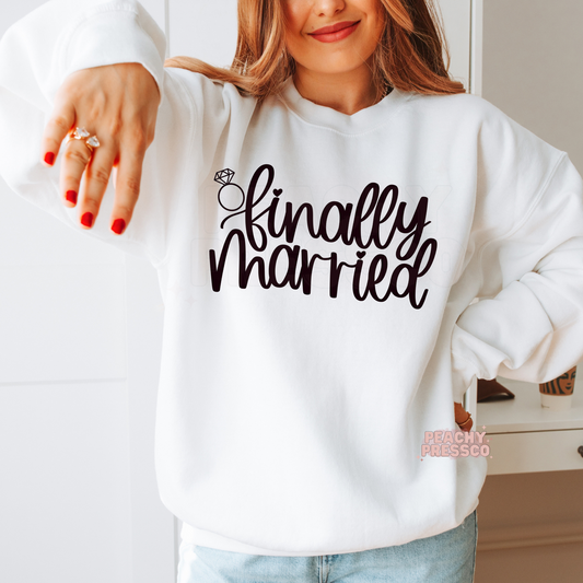 Finally Married MRS, Bride, Wifey Ring Apparel