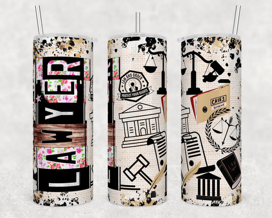 Lawyer, Legal Design Stainless Steel Tumbler