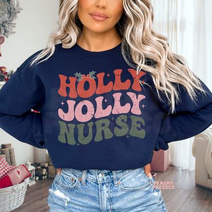 Holly Jolly Nurse - Christmas Apparel