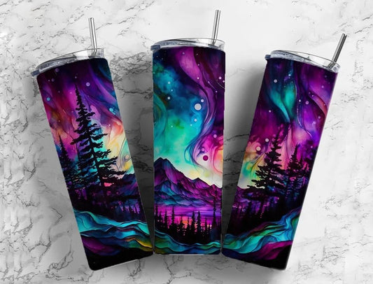 Northern Lights Stainless Steel Tumbler