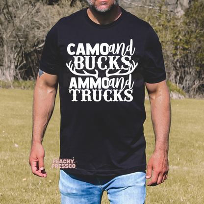 Camo, Bucks, Ammo & Trucks Apparel