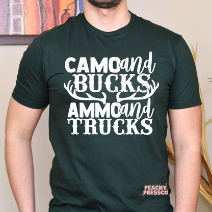 Camo, Bucks, Ammo & Trucks Apparel