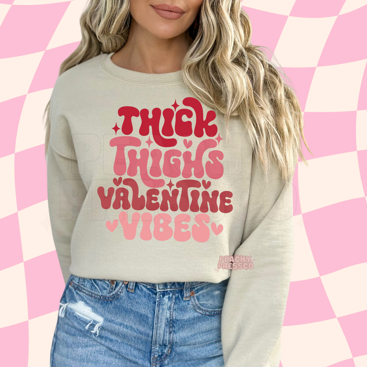 Thick Thighs Valentine Vibes, Apparel