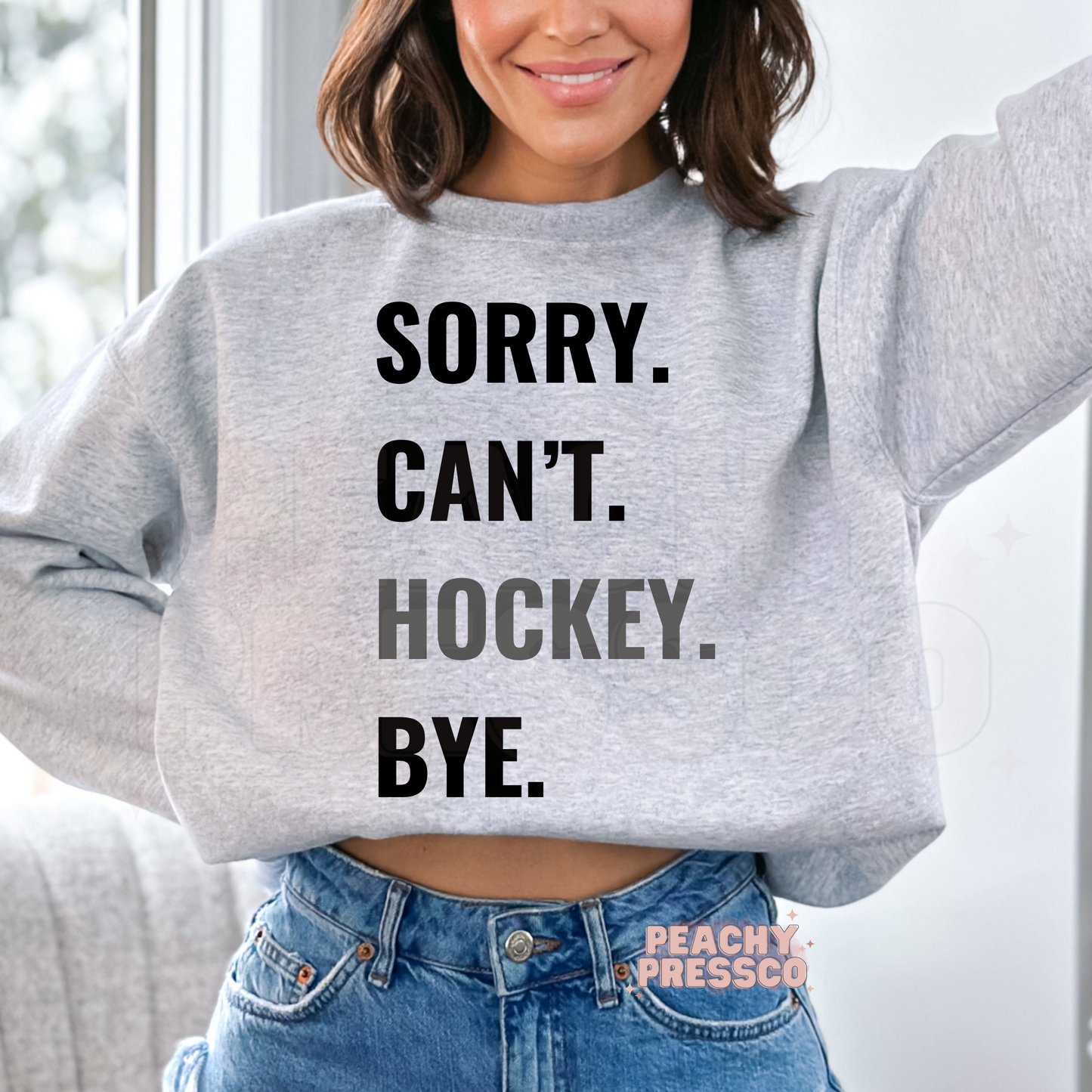 Sorry. Can't. Hockey. Bye Apparel