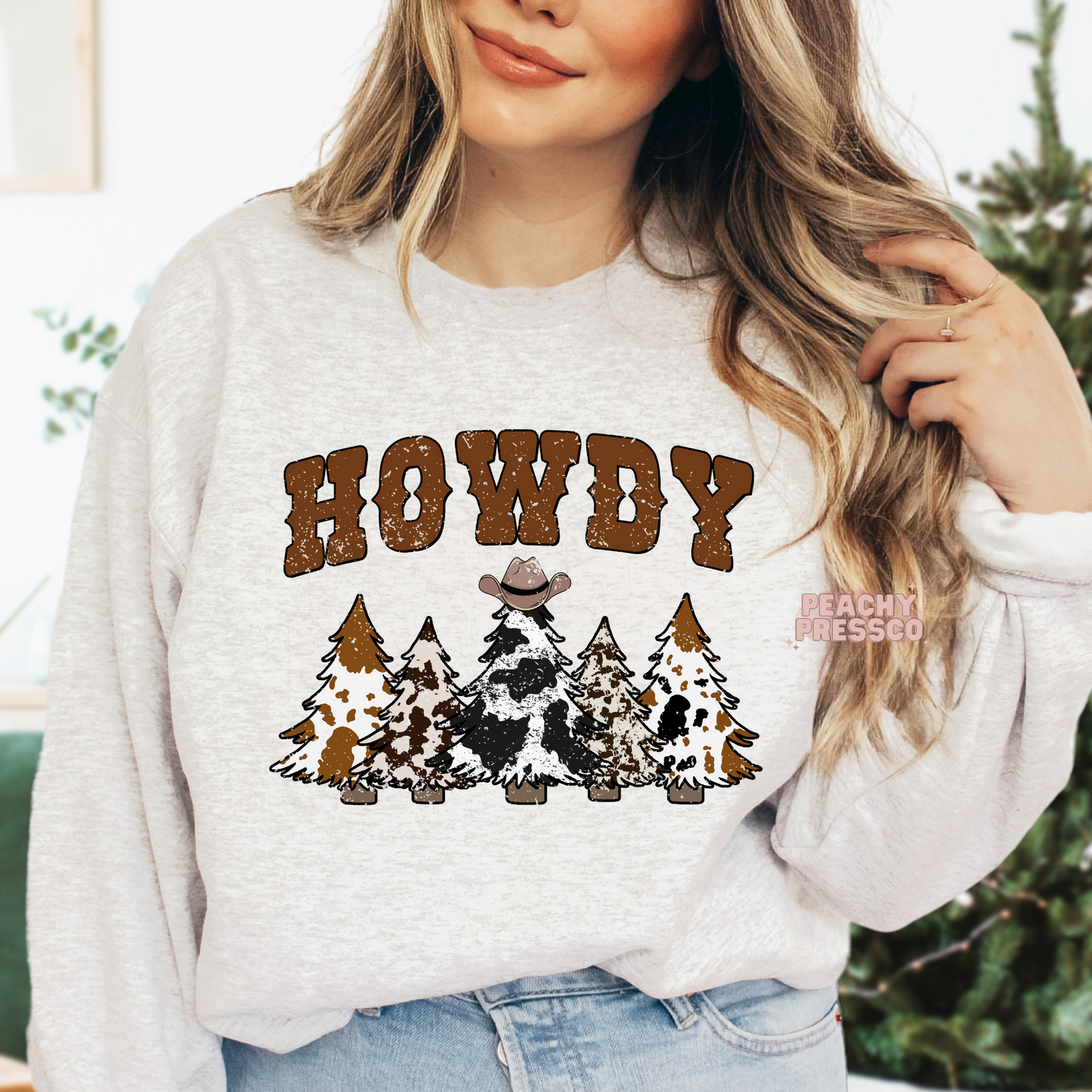 Cow Hide, Howdy Christmas Tree Apparel