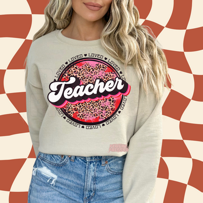 Leopard Loved Teacher, Apparel