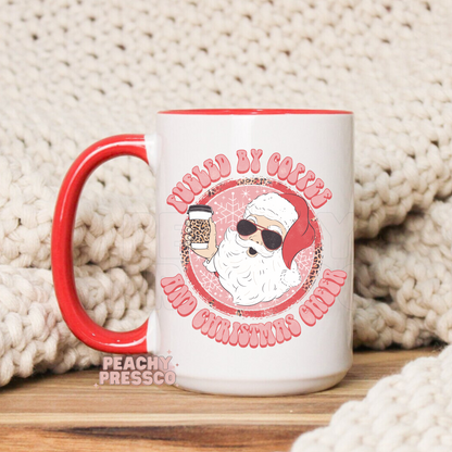 Santa, Fueled By Coffee And Christmas Cheer Ceramic Mug