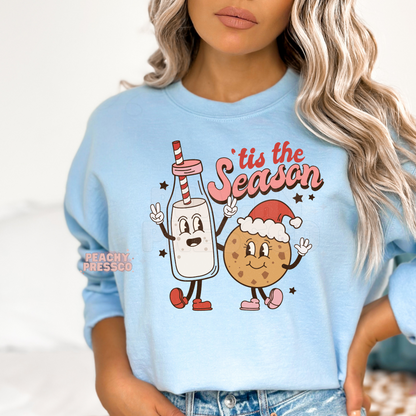 Christmas Tis The Season - Milk & Cookies Apparel