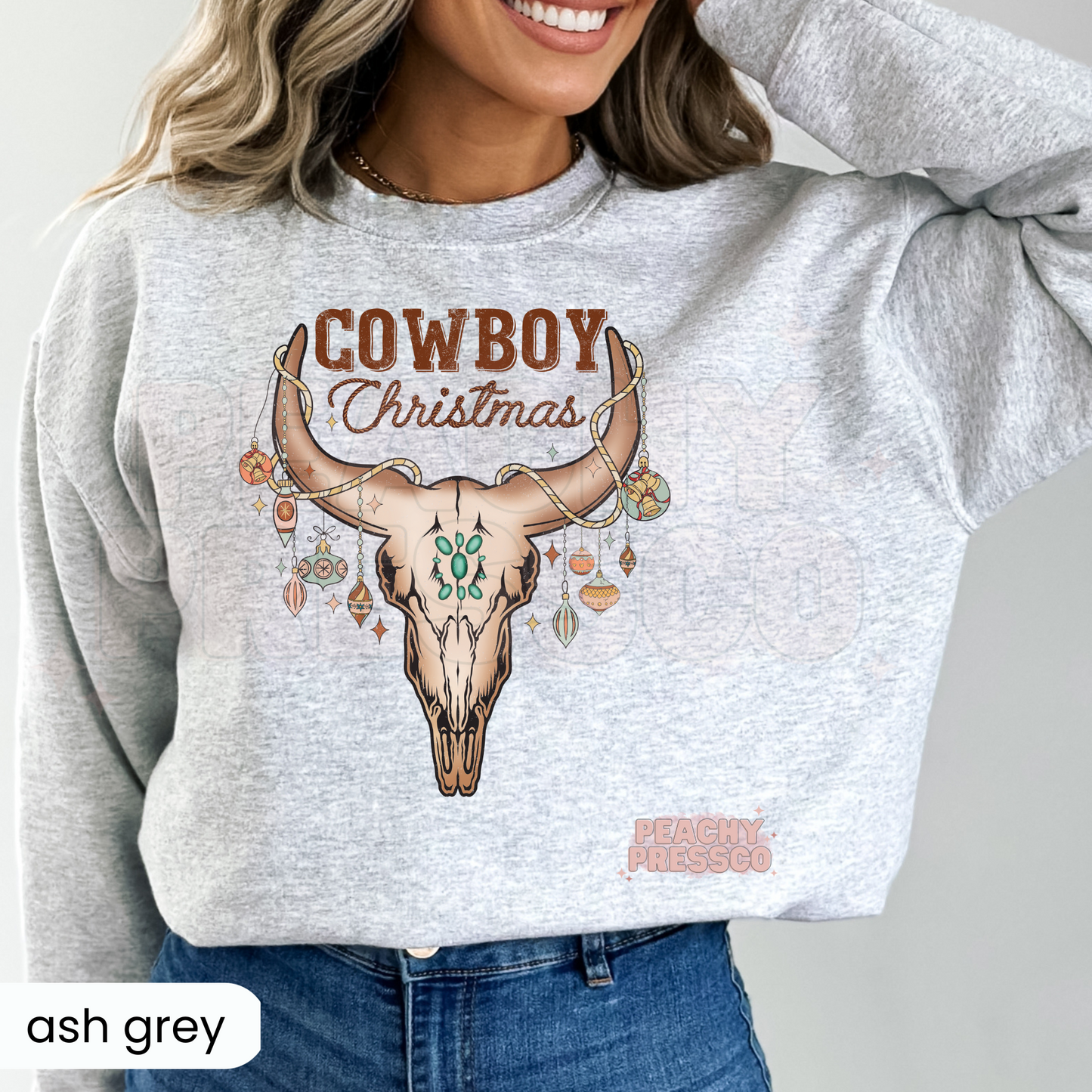 Country Cowboy Christmas Bull Apparel