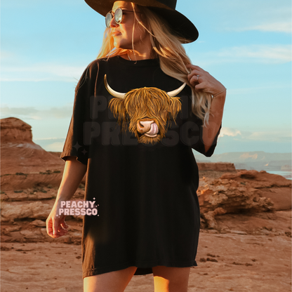 Highland Cow Lick Apparel