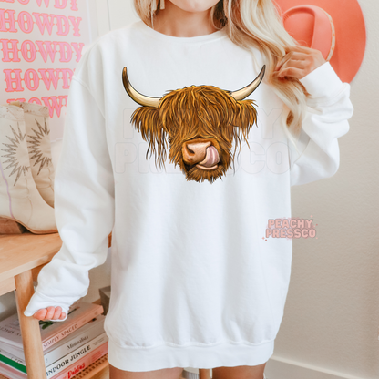 Highland Cow Lick Apparel