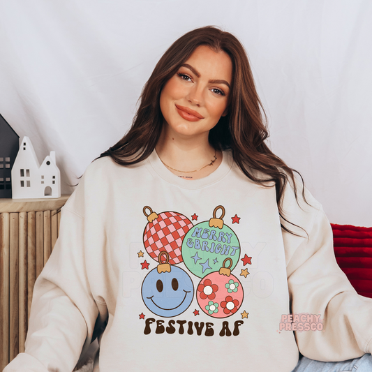 Festive AF Christmas Balls Apparel