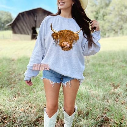 Highland Cow Lick Apparel