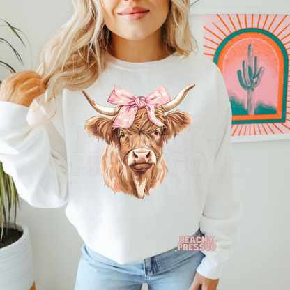 Girl Highland Cow Apparel