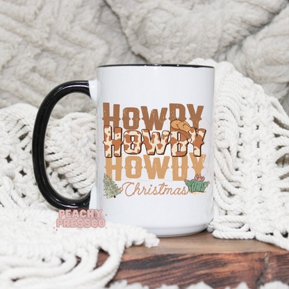 Howdy Christmas Ceramic Mug