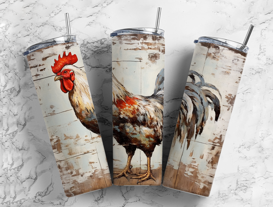 Farm Rooster Stainless Steel Tumbler