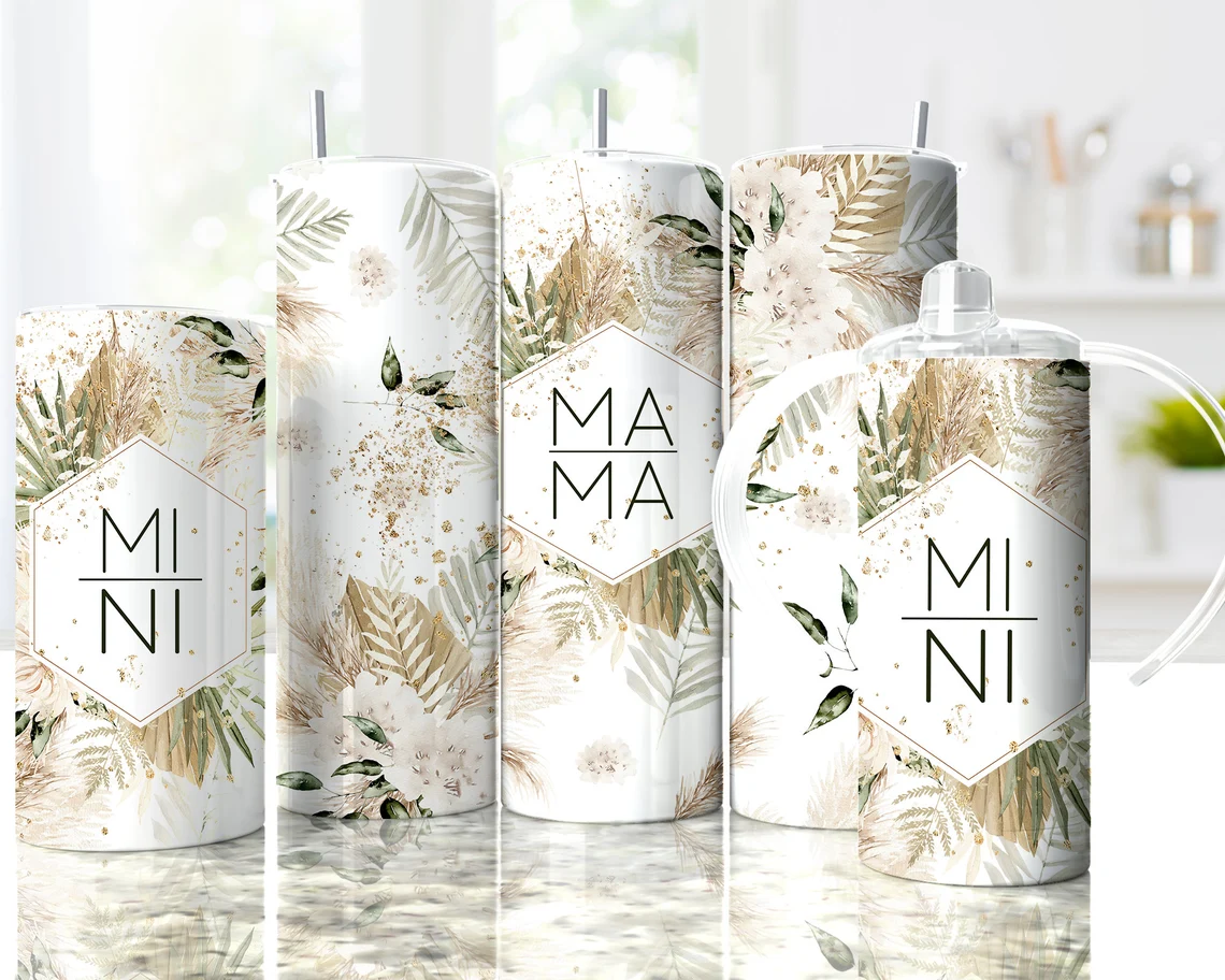 Mama & Mini Modern Boho Stainless Steel Tumbler