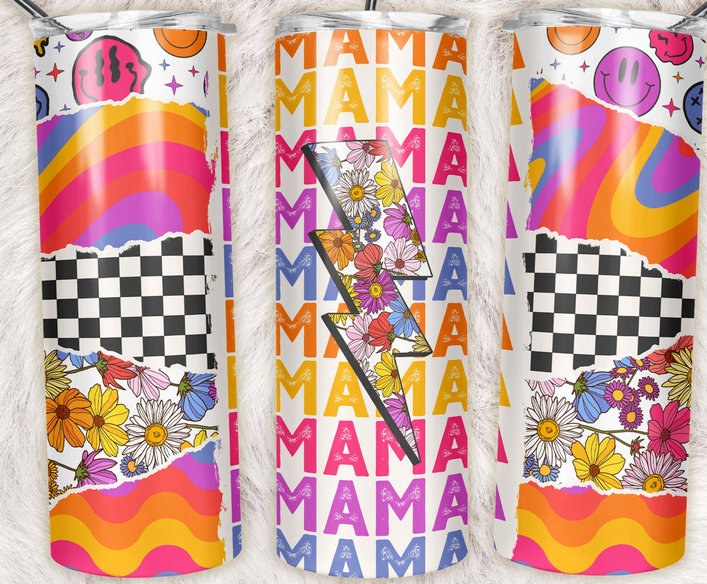 Mama Stack, Groovy Stainless Steel Tumbler