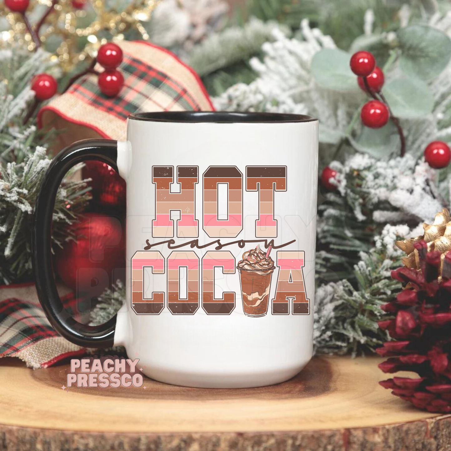 Hot Cocoa Season - Christmas Ceramic Mug