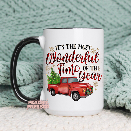 It's The Most Wonderful Time Of The Year - Christmas Ceramic Mug