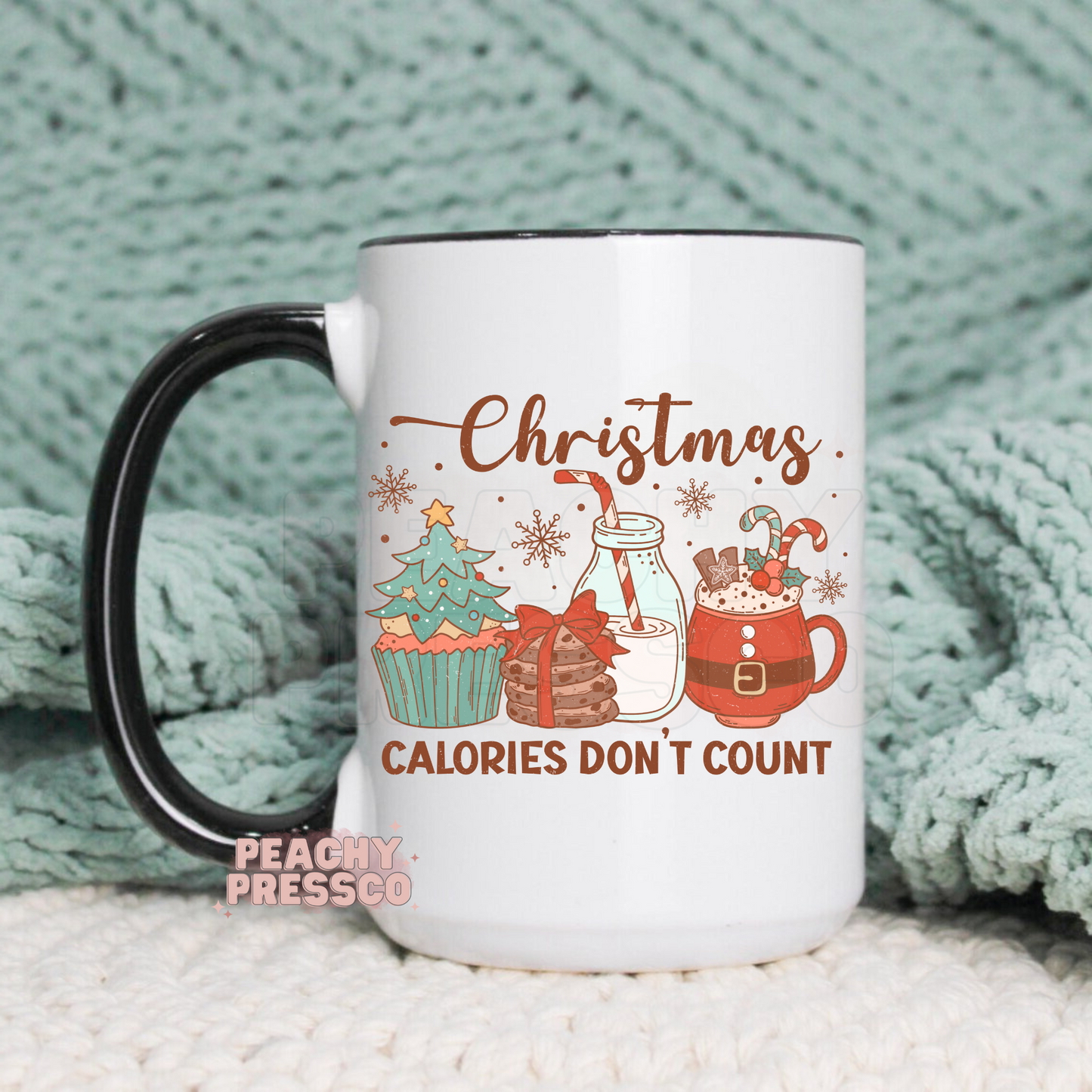 Christmas Calories Don't Count Ceramic Mug