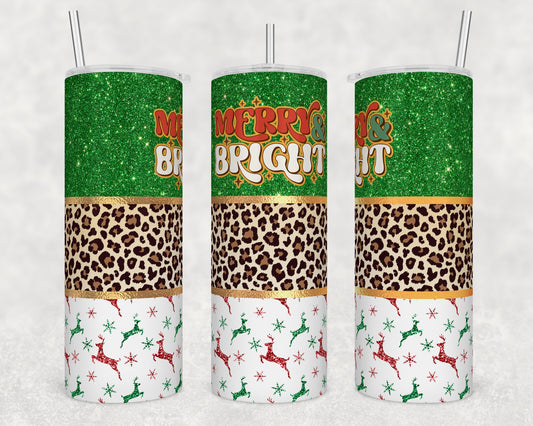 Merry and Bright Stainless Steel Tumbler