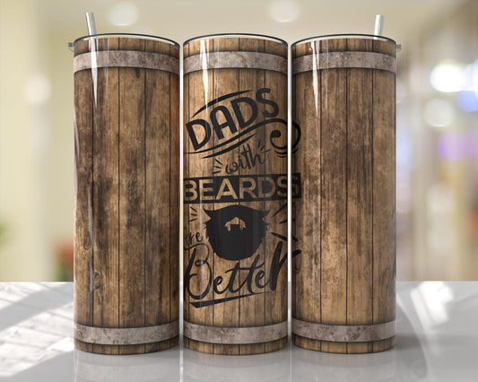 Dads With Beards Are Better Stainless Steel Tumbler