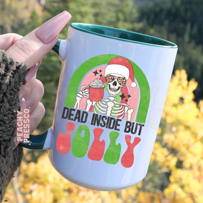 Dead But Jolly - Christmas Ceramic Mug