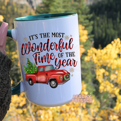 It's The Most Wonderful Time Of The Year - Christmas Ceramic Mug