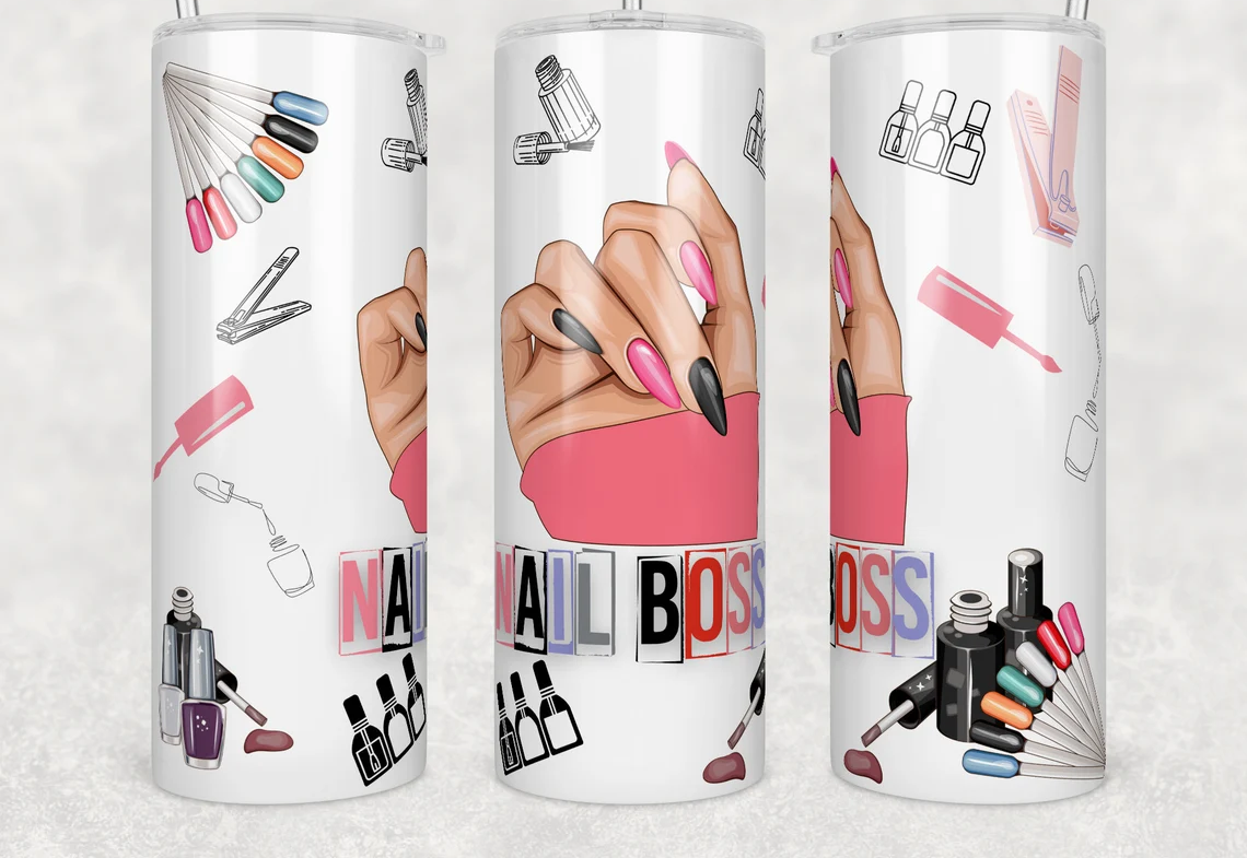 Nail Tech, Nail Boss Stainless Steel Tumbler