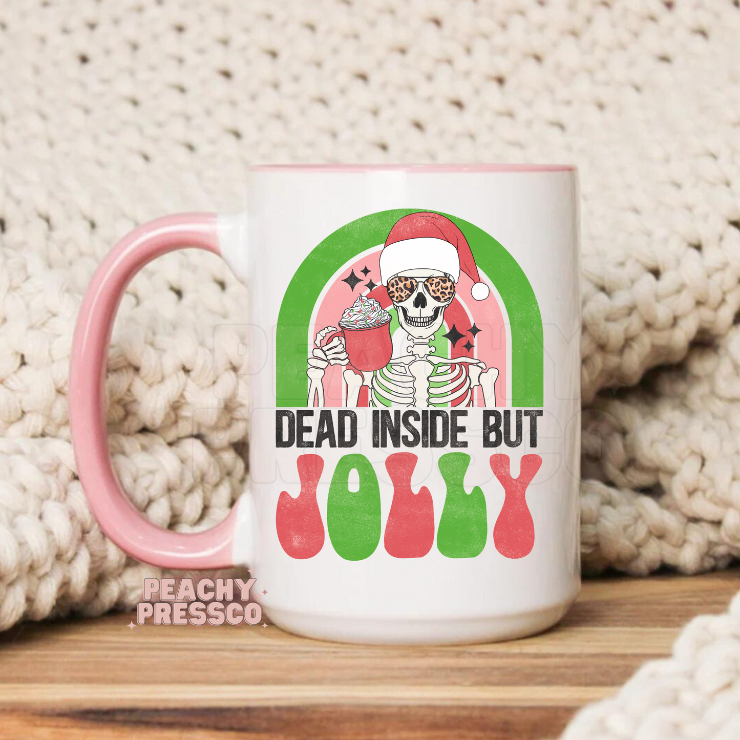 Dead But Jolly - Christmas Ceramic Mug